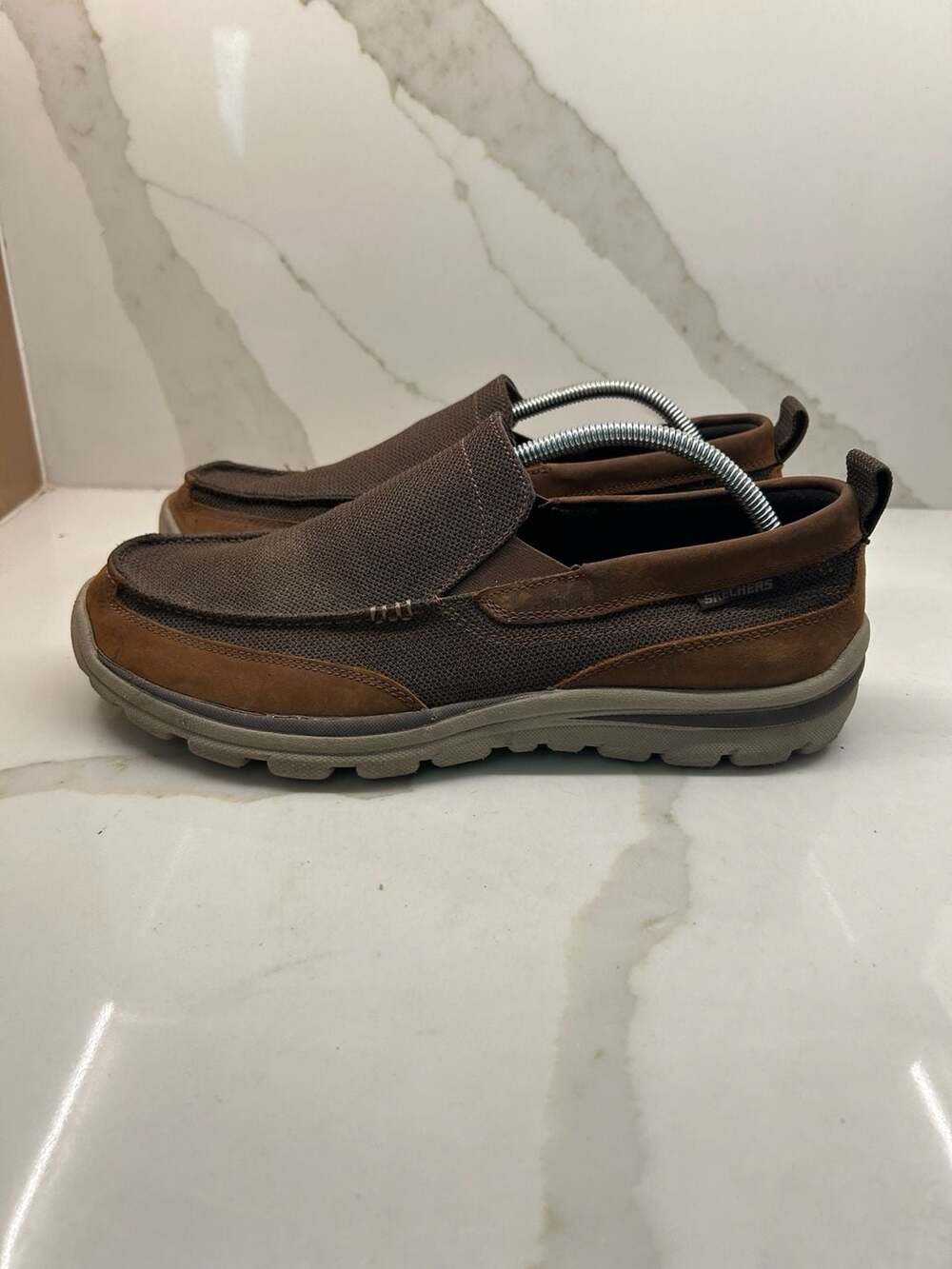 LL Bean men's canvas loafers Size 10.5 M Red Excellent condition